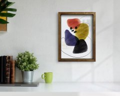 BK Home Doğal Masif Ahşap Çerçeveli Tablo 45x65cm-58