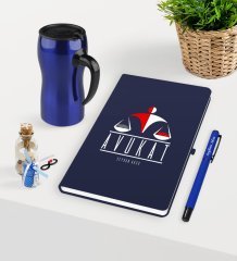 Kişiye Özel Avukat Temalı Lacivert Defter Kalem ve Termos Mug Seti  - 4