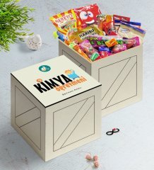 Kişiye Özel Kimya Öğretmeni Ahşap Kutuda Nostaljik Lezzetler Hediye Seti-1