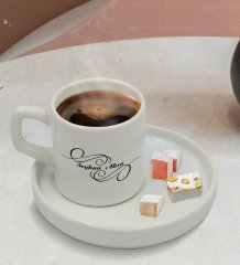 Kişiye Özel Sunum Tabaklı İsimli Türk Kahvesi Fincanı Model 3