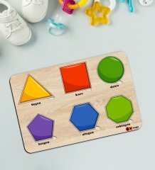 BK Toys Çocuklar İçin Ahşap Figürlü Eğitici-Öğretici Yapboz Puzzle-3