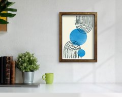 BK Home Doğal Masif Ahşap Çerçeveli Tablo 45x65cm-55