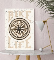 BK Gift Bike Life Tasarımlı Kanvas Tablo 30x50cm-1