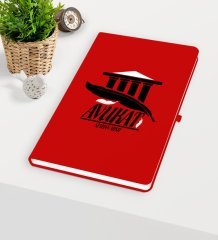 Kişiye Özel Avukat Temalı Kırmızı Defter - 3