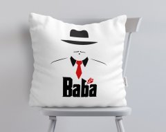 BK Home Godfather Baba Tasarımlı Beyaz Yastık-17
