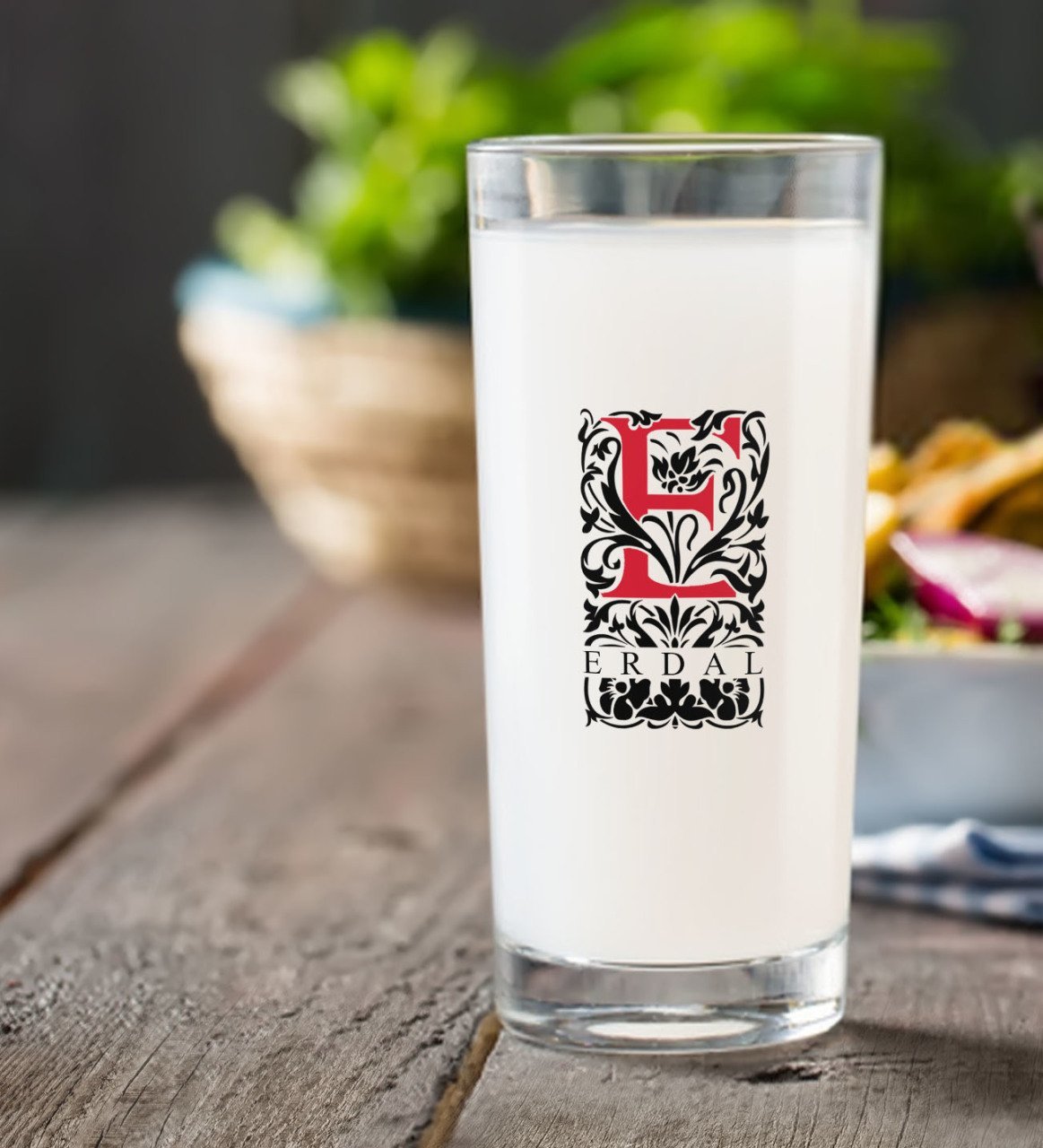 Kişiye Özel Renkli Baskılı Harfli Rakı Bardağı-3