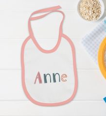 BK Kids Anne Tasarımlı Pembe Bebek Body Zıbın ve Mama Önlüğü Hediye Seti-1