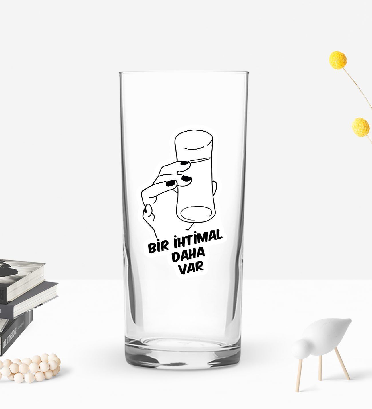 BK Gift Kişiye Özel İsimli DTF Eğlenceli Rakı Tasarımlı Rakı Bardağı-1, Arkadaşa Hediye, Sevgiliye Hediye