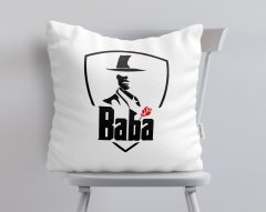 BK Home Godfather Baba Tasarımlı Beyaz Yastık-15