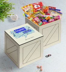 Kişiye Özel İngilizce Öğretmeni Ahşap Kutuda Nostaljik Lezzetler Hediye Seti-4