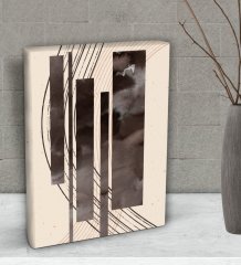 BK Gift Yatak Odası Konseptli  Dekoratif Mini Kanvas Tablo 15x20cm-49