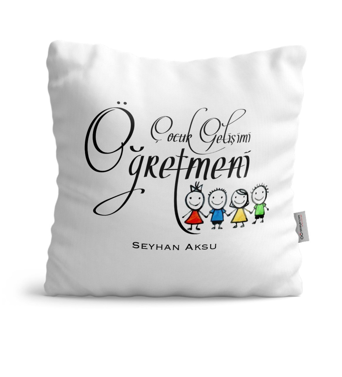 Kişiye Özel Çocuk Gelişimi Öğretmeni Saten Yastık - 2