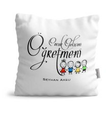 Kişiye Özel Çocuk Gelişimi Öğretmeni Saten Yastık - 2
