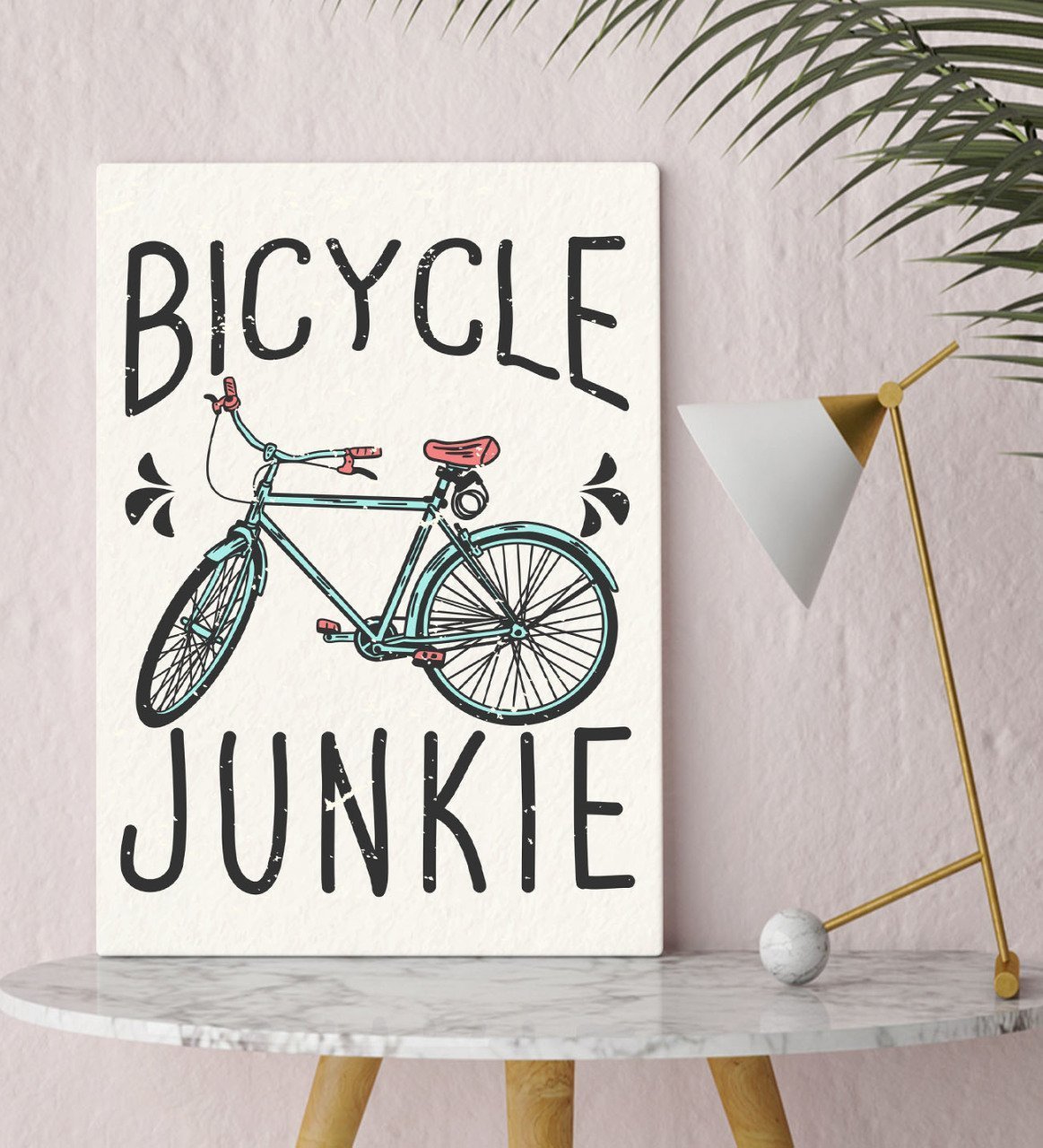 BK Gift Bicycle Junkie Tasarımlı Kanvas Tablo 30x50cm-1