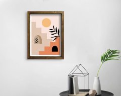BK Home Doğal Masif Ahşap Çerçeveli Tablo 45x65cm-48
