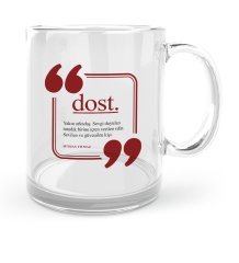 Kişiye Özel Dost Cam Kupa Bardak - 3