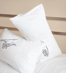 BK Gift Sevgili Tasarımlı Pamuklu 2’li Yastık Kılıfı Seti-15 50x70cm , Sevgiliye Hediye, Ev Hediyesi, Tasarım Ev Tekstili