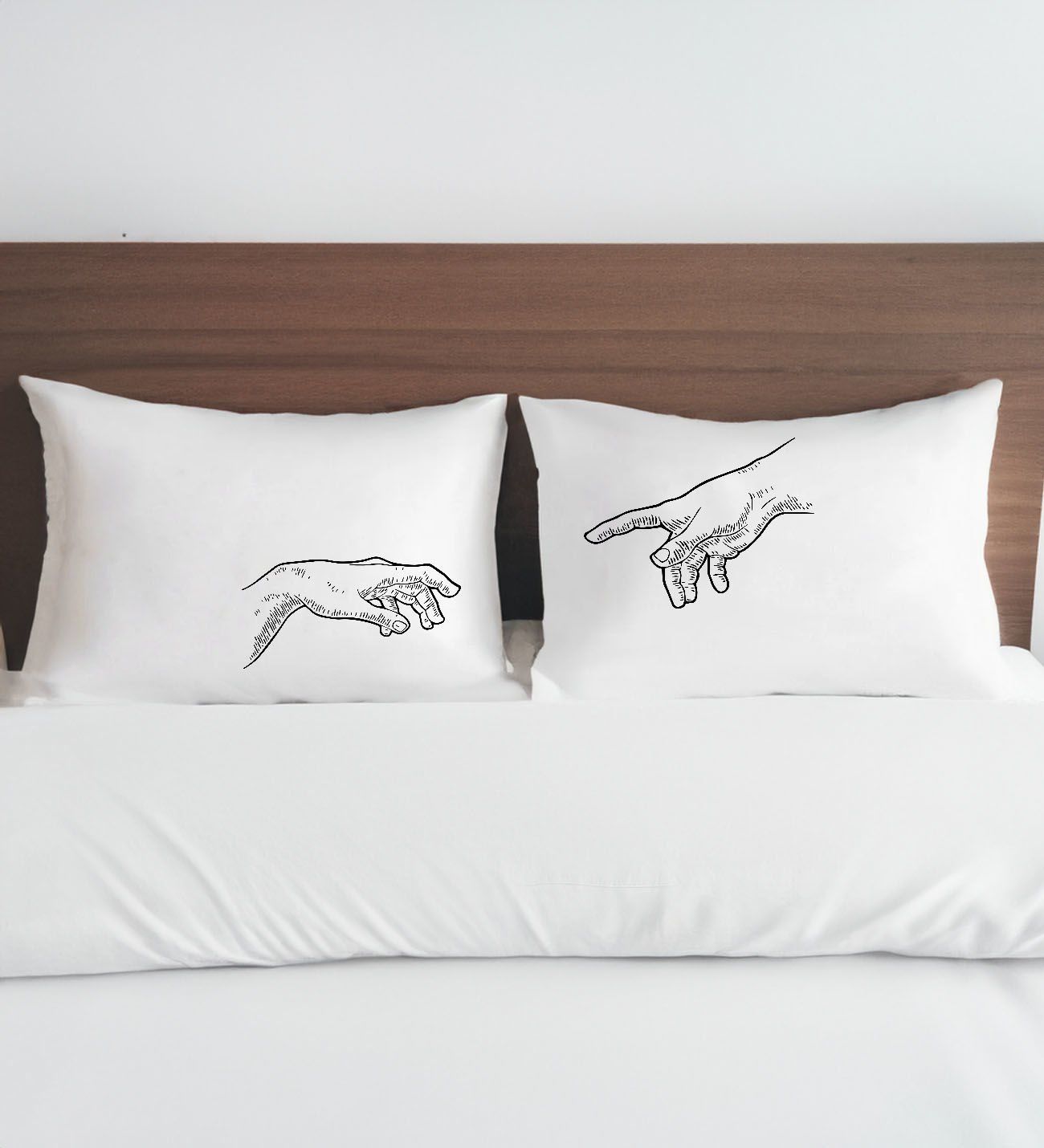 BK Gift Sevgili Tasarımlı Pamuklu 2’li Yastık Kılıfı Seti-15 50x70cm , Sevgiliye Hediye, Ev Hediyesi, Tasarım Ev Tekstili