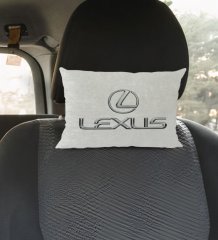 BK Gift Lexus Tasarımlı Dikdörtgen Araç Koltuk Yastığı-1