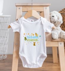 BK Kids Babamın Kızanıyım Tasarımlı Beyaz Bebek Body Zıbın-1