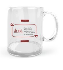 Kişiye Özel Dost Cam Kupa Bardak - 2