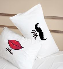BK Gift Sevgili Tasarımlı Pamuklu 2’li Yastık Kılıfı Seti-14 50x70cm , Sevgiliye Hediye, Ev Hediyesi, Tasarım Ev Tekstili