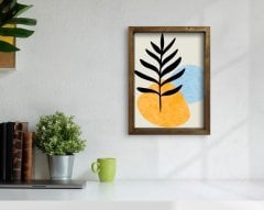 BK Home Doğal Masif Ahşap Çerçeveli Tablo 45x65cm-45