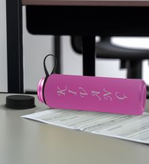 BK Gift Kişiye Özel İsimli Pembe Renkli Cam Matara 500ml, Sevgiliye, Arkadaşa Hediye, İsimli Cam Matara, Ofis Hediyesi
