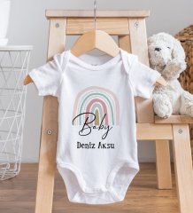 BK Kids İsimli Baby Tasarımlı Bebek Body Zıbın - Model 1