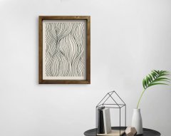 BK Home Doğal Masif Ahşap Çerçeveli Tablo 45x65cm-43