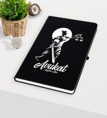 Kişiye Özel Avukat Temalı Siyah Defter - 15