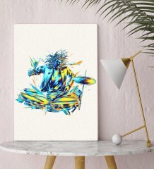 BK Gift Baterist Tasarımlı Kanvas Tablo 30x50cm-1