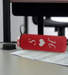 BK Gift Sevgiliye Özel İsimli Siyah Defter ve Kırmızı Cam Matara Hediye Seti-4, Sevgiliye Hediye, Sevgililer Günü, Yeni İş Hediyesi