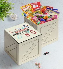 Kişiye Özel İlköğretim Matematik Öğretmeni Ahşap Kutuda Nostaljik Lezzetler Hediye Seti