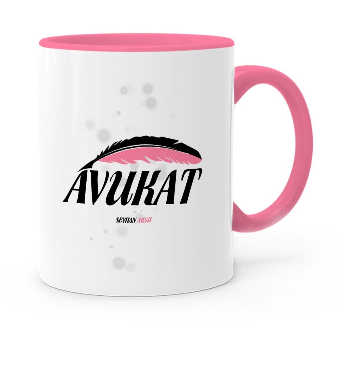 Kişiye Özel Mesleki Avukat Pembe Kupa Bardak - 12