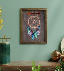 BK Home Rüya Kapanı Tasarımlı Doğal Masif Ahşap Çerçeveli Tablo 45x65cm-1