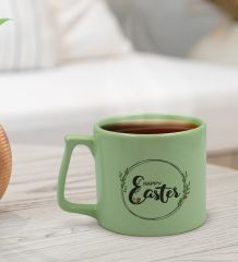BK Gift Happy Easter Tasarımlı Pastel Yeşil Middle Kupa Bardak, Arkadaşa Hediye, Ev Hediyesi, Paskalya Bayramı Hediyesi, Ofis Hediyesi-9