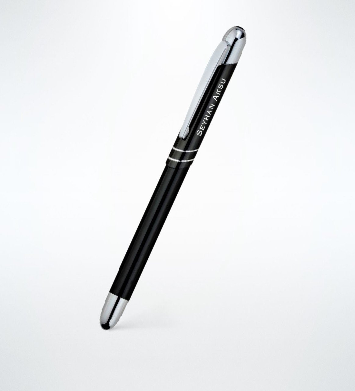 Kişiye Özel Siyah Metal Roller Kalem (Model 0020)