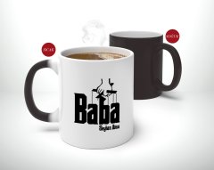 Kişiye Özel Babalar Günü Hediyesi Baba Godfather Tasarımlı Sihirli Kupa Bardak-5