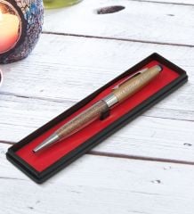 BK Gift Kişiye Özel İsimli Light Gold Taşlı Touchpen Metal Tükenmez Kalem,Yeni İş Hediyesi,Ofis Hediyesi