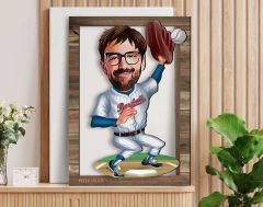 BK Gift Kişiye Özel Basketbol Karikatürlü 3D Ahşap Tablo, Sevgiliye Hediye, Arkadaşa Hediye, Yıl Dönümü Hediyesi, Doğum Günü Hediyesi-1