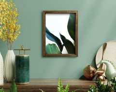 BK Home Doğal Masif Ahşap Çerçeveli Tablo 45x65cm-37
