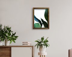 BK Home Doğal Masif Ahşap Çerçeveli Tablo 45x65cm-37
