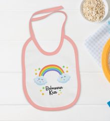 BK Kids Babasının Kızı Tasarımlı Pembe Bebek Body Zıbın ve Mama Önlüğü Hediye Seti-1