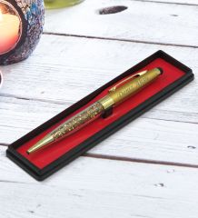 BK Gift Kişiye Özel İsimli Gold Taşlı Touchpen Metal Tükenmez Kalem, Yeni İş Hediyesi, Ofis Hediyesi