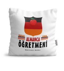 Kişiye Özel Almanca Öğretmeni Saten Yastık