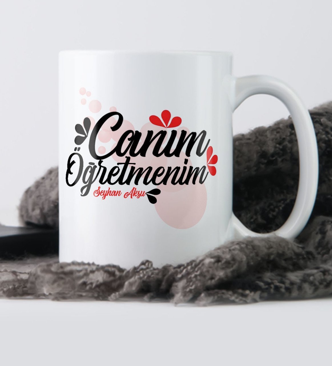 Kişiye Özel Canım Öğretmenim Beyaz Kupa Bardak - 3
