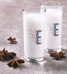Kişiye Özel Renkli Baskılı Harfli İkili Rakı Bardağı Seti-5