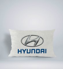 BK Gift Hyundai Tasarımlı Dikdörtgen Araç Koltuk Yastığı-1