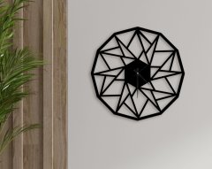 BK Gift Dekoratif 45cm Ahşap Duvar Saati-146
